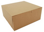 A Picture of product SCH-0961K Kraft Non-Window Bakery Boxes, 9 x 9 x 4 in, 200/Case.