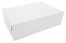 A Picture of product SCH-0981 White Non-Window Bakery Boxes, 11 x 7-1/4 x 3 in, 250/Case.