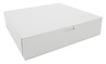 A Picture of product SCH-0984 White Non-Window Bakery Boxes, 12 x 12 x 2-3/4 in, 100/Case.