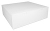 A Picture of product SCH-0995 White Non-Window Bakery Boxes, 16 x 16 x 5 in, 50/Case.