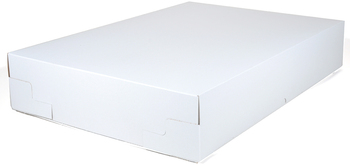 White Non-Window Bakery Boxes, 25 x 17 x 4-1/2 in, 25/Case.
