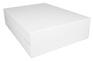 A Picture of product SCH-1065 White Non-Window Bakery Boxes, 18-3/4  x 13-1/4 x 4-3/8 in, 50/Case.