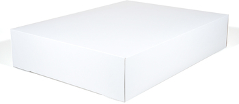 White Non-Window Bakery Boxes, 22 x 16-3/4 x 4-1/2 in, 50/Case.