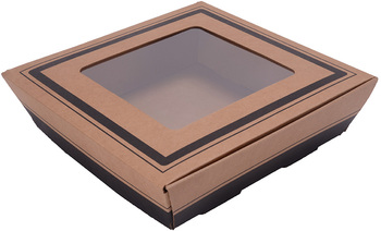 "Flared Square" Catering Trays, 15 x 15 x 3-3/4 in, 20/Case.