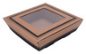 A Picture of product SCH-1185 "Flared Square" Catering Trays, 17 x 17 x 3-3/4 in, 20/Case.