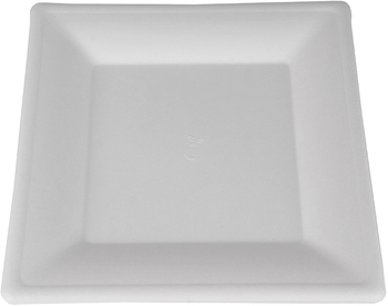 ChampWare Molded Fiber Square Plates, 10 x 10 in, 500/Case.