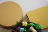 A Picture of product SCH-1665 Cake Pads - Gold, 19.00 x 14.00 in, 25/Case.