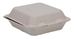 A Picture of product SCH-18925N ChampWare Molded Fiber Clamshells - Natural, 8 x 8 in, 200/Case.