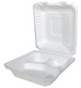 A Picture of product SCH-18930 ChampWare Molded Fiber Clamshells, 8 x 8 in, 200/Case.