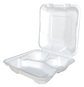 A Picture of product SCH-18944 ChampWare Molded Fiber Clamshells, 8 x 8 in, 200/Case.
