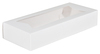 A Picture of product SCH-24243 SCT® Paperboard Window Bakery Boxes. 12-1/2 X 5-1/2 X 2-1/4 in. White. 200/case.