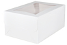 A Picture of product SCH-23103 White Window Bakery Boxes, 14 x 10 x 6-1/2 in, 100/Case.