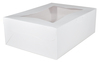 A Picture of product SCH-23143 White Window Bakery Boxes, 19 x 14 x 6-1/2 in, 50/Case.
