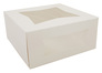 A Picture of product SCH-24293 SCT® Paperboard Window Bakery Boxes. 9 X 9 X 4 in. White. 150/case.
