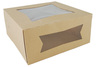 A Picture of product SCH-24293K SCT® Paperboard Window Bakery Boxes. 9 X 9 X 4 in. Brown. 150/case.
