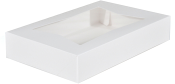 Window Bakery Boxes. 12 X 8 X 2-1/4 in. White. 200/Case.