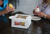 A Picture of product SCH-24033 Window Bakery Boxes. 4-1/2 X 4-1/2 X 4-1/2 in. White. 200/Case.