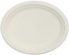 A Picture of product DCC-12PLRSC1 Bare® by Solo® Eco-Forward® Sugarcane (Bagasse) Dinnerware Oval Platters. 12 in. 125/sleeve, 4 sleeves/case.