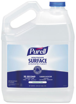 PURELL® Healthcare Surface Disinfectant, Fragrance Free, 128 oz Bottle, 4/Case