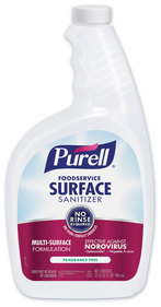 PURELL® Foodservice Surface Sanitizer in Capped and Sealed RTU Bottles with triggers. 32 oz. 6 Refills/Case.(ONLY 2 TRIGGERS PER CASE)