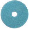 A Picture of product AMF-402120 Americo® Luster Lite Burnishing Pads, 20" Diameter, Sky Blue, 5/Case