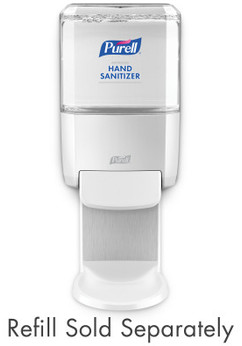 PURELL® ES4 Push-Style Dispenser for PURELL® Hand Sanitizer. 1200 mL. 5.38 X 6.5 X 10.81 in. White.