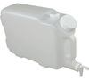 A Picture of product IMP-7572 E-Z Fill™ Heavy-Duty Plastic Container 63mm Angled-Front Opening for Refilling. 2.5 gal. Translucent.