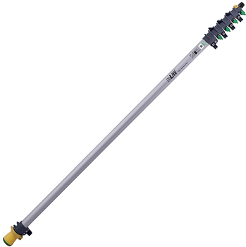HiFlo™ nLite® ALU Poles, Waterfed Pole - Telescopic Cleaning Pole, Capacity Master, Size 20'  4 Sections, Color Aluminum, Material Aluminum, Each