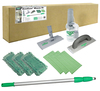A Picture of product UNG-CK054 SpeedClean™ Window Kit, Glass Cleaning, Color Gray/Green, Material Microfiber/Aluminum, Each