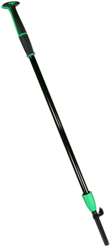 Unger Excella Aluminum Straight Pole OmniClean. 45-65 in. Black/Green.