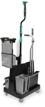 Unger OmniClean Spot Cleaning Kit, Floor Cleaning Mop & Bucket, Color Black/Gray, Each