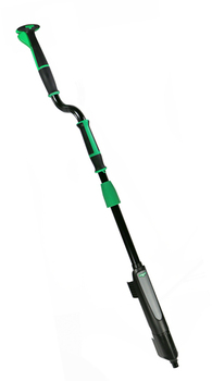 Unger Excella™ Offset Pole with Actuator. 45-65 in. Black/green.