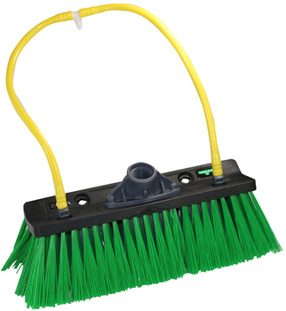 HiFlo™ nLite® Radius Brushes, Capacity 4 Jet Locations, Size 11" / 27 Cm, Color Green, Material Nylon, Each