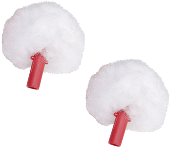 Unger® Ergo Toilet Swab Replacement Heads. 3.5 in. White. 2 swabs/pack, 5 packs/case.