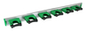 A Picture of product UNG-HO700 Unger Hang Ups Pole Holders. 28 in. / 70 cm. Silver and Green. 5/case.