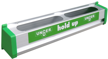 Unger Hold Ups Cleaning Pole Holders. 18 in. / 45 cm. Silver and Green. 5/case.