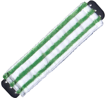 SmartColor™ Microfiber Micro Mops 7.0. 16 in. / 40 cm. Green and White. 5/case.