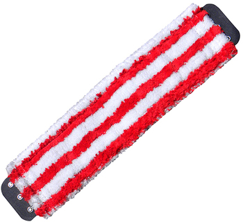 SmartColor™ Microfiber Micro Mops 7.0. 16 in. / 40 cm. Red and White. 5/case.