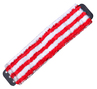 A Picture of product UNG-MD40R SmartColor™ Microfiber Micro Mops 7.0. 16 in. / 40 cm. Red and White. 5/case.