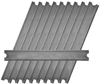 Replacement Blades for MDSC0 Medium Duty Scrapers. 6 in./15 cm. Silver. 5/case.