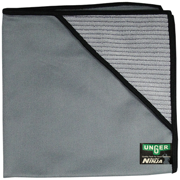 Ninja MicroWipe™  Microfiber Cloths. 16 X 16 in. / 40 cm X 40 cm. Grey. 5/Case,