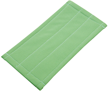 Unger® Microfiber Cleaning Pad,  Green, 8 x 8, 5/Carton