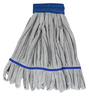 A Picture of product UNG-ST30B SmartColor™ RoughMop Medium Duty Microfiber String Mops. Gray and Blue. 5/case.