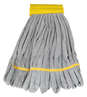 A Picture of product UNG-ST30Y SmartColor™ RoughMop Medium Duty Microfiber String Mops. Gray and Yellow. 5/case.