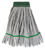 A Picture of product UNG-ST450 Unger SmartColor™ RoughMop Heavy Duty Microfiber String Mops. Gray and Green. 5/case.