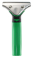 A Picture of product UNG-ETX00 Unger ErgoTec® Squeegee Handles. Green/Silver. 10/case.