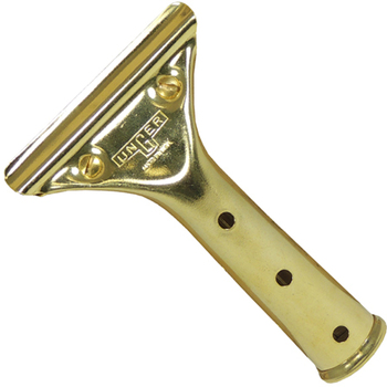Unger GoldenClip Window Pro Brass Squeegee Handle with Screw Lock. Made of professional quality solid brass. Handle can be attached be attached to any Unger pole with a press fit.