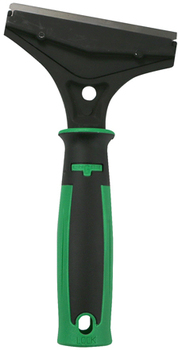 ErgoTec® Heavy Duty Grill Scraper Handles for Grill or Kitchen Cleaning. 4 in / 10 cm. Green/Black. 10/case.