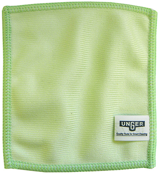 Unger MicroWipe™ Mini Microfiber Cleaning Cloth. 4 X 4 in. / 10 X 10 cm. Green.