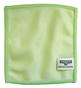 A Picture of product UNG-MF10L Unger MicroWipe™ Mini Microfiber Cleaning Cloth. 4 X 4 in. / 10 X 10 cm. Green.